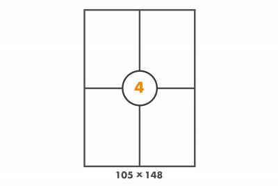 Produktbild von 32 Druckeretiketten Pro A4-Blatt – 49 X 30 Mm, Selbstklebend, Für Adressen & Versand